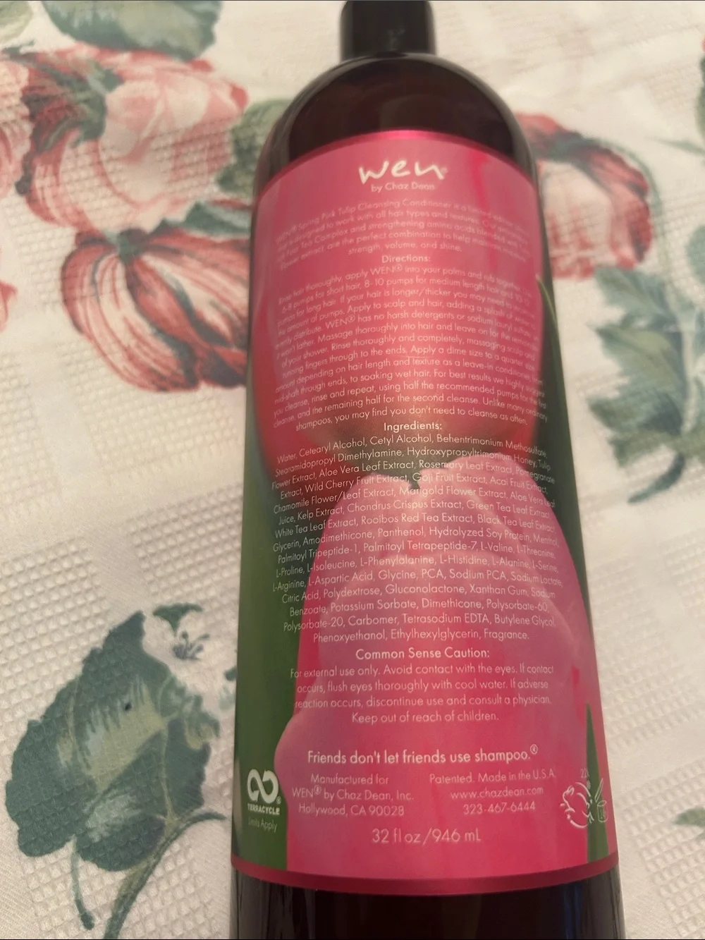 WEN Pink Tulip Spring Cleansing Conditioner